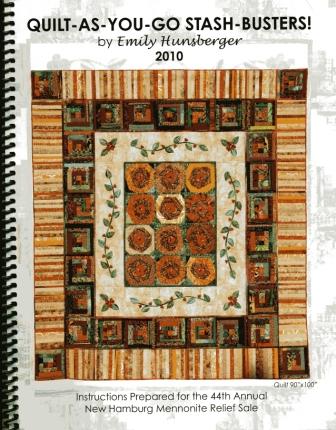 Front page of Quilt As You Go Stash Busters manual
