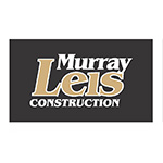 Black rectangular logo with Murray Leis Construction written inside.